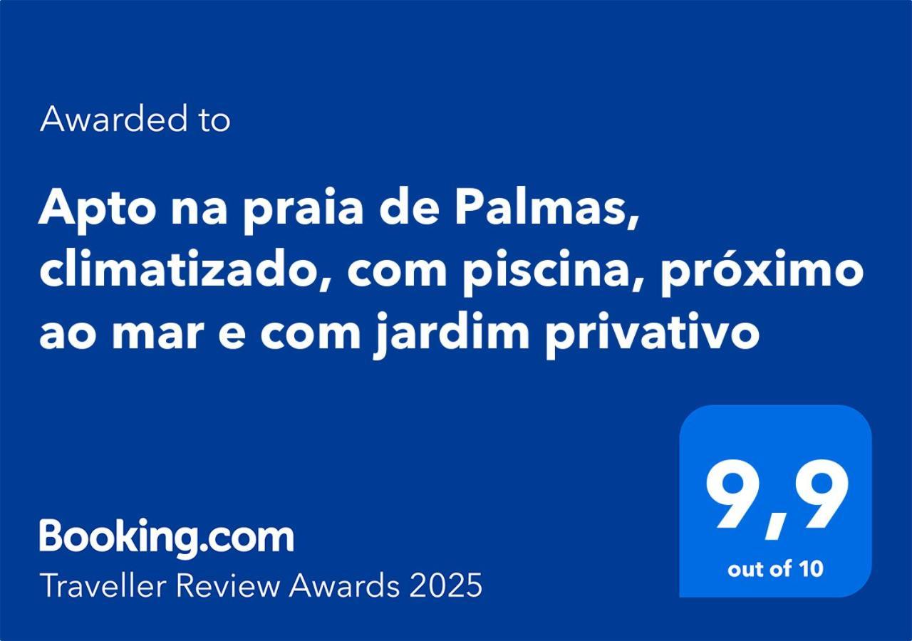 Apto Na De Palmas, Climatizado, Com Piscina, Proximo Ao Mar E Com Jardim Privativo